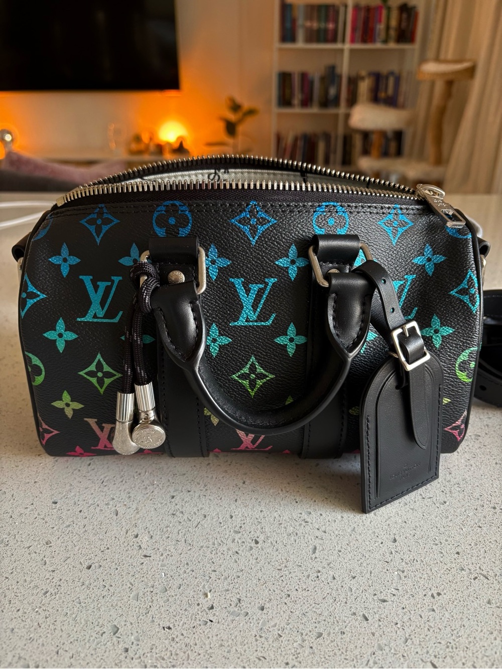 Louis Vuitton iridescent keepall 25
